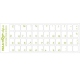 Tastaturaufkleber mit russischer Schrift, Hell-Grün