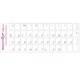 Etiquetas adhesivas rusas para teclados, laminadas y transparentes, en ROSA