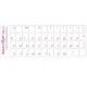 Tastaturaufkleber mit russischer Schrift, Rosa