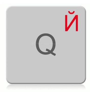 Russische Tastaturaufkleber transparent für Mac (Apple) in Rot
