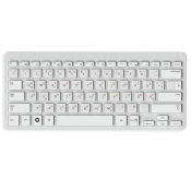 Etiquetas adhesivas rusas para teclados Mac (Apple) transparentes, rojo
