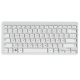 Etiquetas adhesivas rusas para teclados Mac (Apple) transparentes, rojo