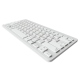 Etiquetas adhesivas rusas para teclados Mac (Apple) transparentes, rojo
