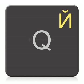 Autocollants clavier russe pour Mac, Apple, feuilleté et transparente jaune