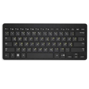 Etiquetas adhesivas rusas para teclados Mac (Apple) transparentes, amarillo