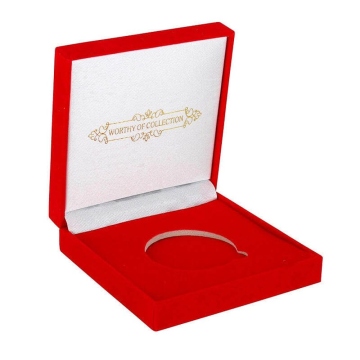 coffret cadeau pour les pièces de collection pour Bitcoin, Ethereum et Litecoin, rouge