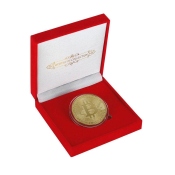 coffret cadeau pour les pièces de collection pour Bitcoin, Ethereum et Litecoin, rouge
