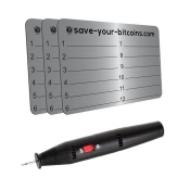 Hardware wallet seed phrase - Recovery Metal plate made...