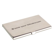 Private Key metal plate, stainless steel (V4A) incl. engraving pencil