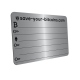 Private Key metal plate, stainless steel, Kit with 1 plate + engraver