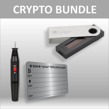 Bundle: Ledger Nano S + 1x Private Key Metallplatte inkl. Gravierer