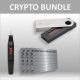 Bundle: Ledger Nano S + 3x piastra metallica del private key incl. incisore