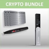 Bundle: Ledger Nano X + piastra metallica del seed incl. incisore