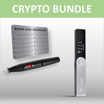 Bundle: Ledger Nano X + 1x Seed Metallplatte inkl.Gravierer