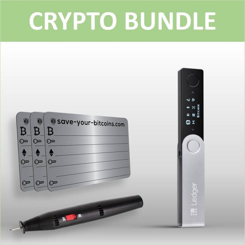 Bundle Ledger Nano X Private Key Metal Plate Incl Engraver