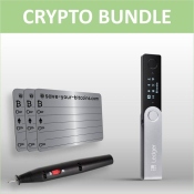 Bundle: Ledger Nano X + Plaque en métal de private...