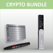 Bundle: Ledger Nano X + 1x private key metal plate incl. engraver