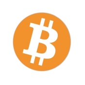 Adesivo Bitcoin Logo Ø 95 mm 1 pezzo