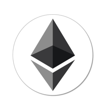 Adesivo Ethereum Logo Ø 95 mm 1 pezzo