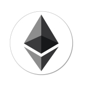 Autocollant Ethereum Logo Ø 95 mm 1 pièce