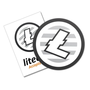 Aufkleber Litecoin