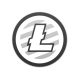 Sticker Litecoin Logo Ø 95 mm 1 piece