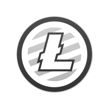 Calcomanía Litecoin Logo Ø 95 mm paquete de 10