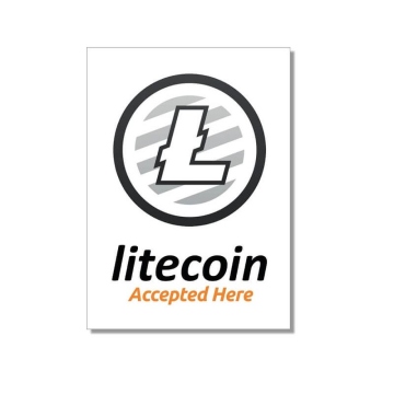 Autocollant Litecoin Payment 1 pièce