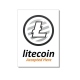 Autocollant Litecoin Payment 1 pièce